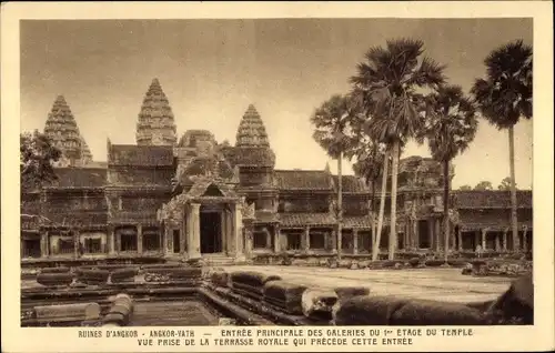 Ak Angkor Wat Kambodscha, Buddhistischer Tempel