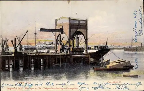 Ak Valparaíso Chile, Steuerdock