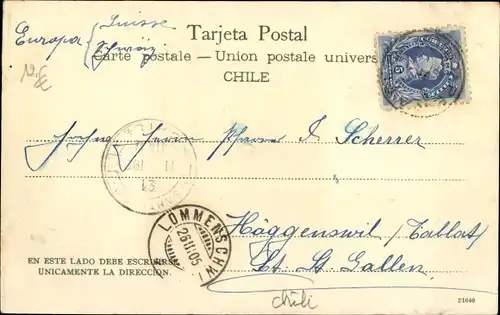 Ak Valparaíso Chile, Steuerdock