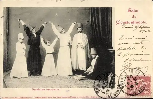 Ak Konstantinopel Istanbul Türkei, Derviches tourneurs