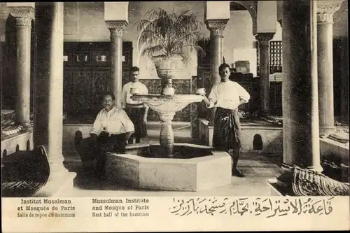 Ak Paris XIII Gobelins, Institut Musulman et Mosquée de Paris, Restaurant, Hammam, Chez Brahim