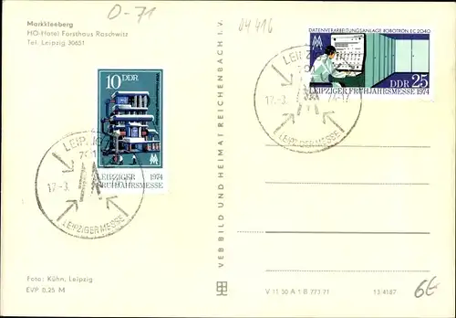 Ak Markkleeberg in Sachsen, HO Hotel Forsthaus Raschwitz