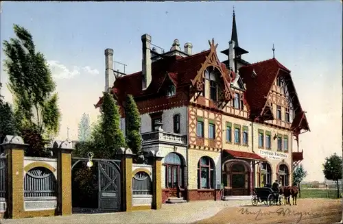 Ak Raschwitz Markkleeberg in Sachsen, Forsthaus, Totalansicht