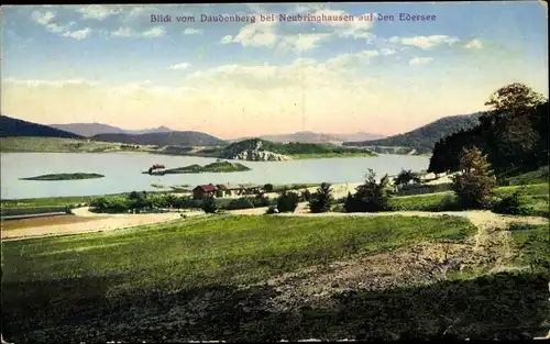 Ak Hemfurth Edersee Edertal Hessen, Blick vom Daudenberg