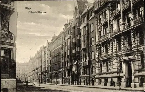 Ak Riga Lettland, Albertstraße