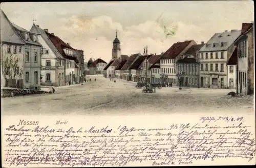 Ak Nossen in Sachsen, Markt