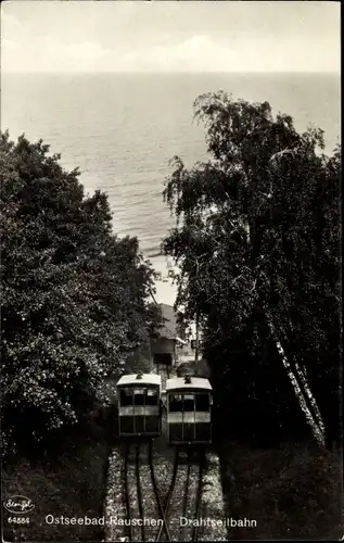 Ak Swetlogorsk Rauschen Ostpreußen, Drahtseilbahn, Standseilbahn