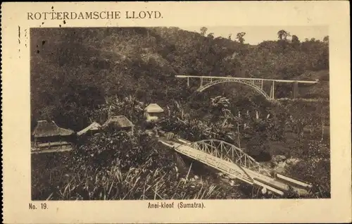 Ak Sumatra Indonesien, Anei-kloof, Brücke