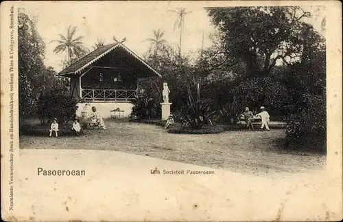 Ak Pasoeroean Pasuruan Java Indonesien, Haus, Denkmal, Park