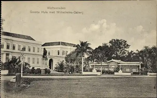 Ak Weltevreden Batavia Jakarta Indonesien, Groote Huis, Wilhelmina Gallery