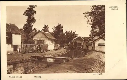 Ak Malang Java Indonesien, Kampong, Native Village