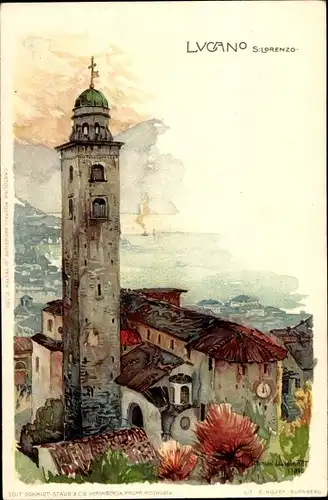 Künstler Litho Wielandt, Manuel, Lugano Kanton Tessin Schweiz, Kirche S. Lorenzo