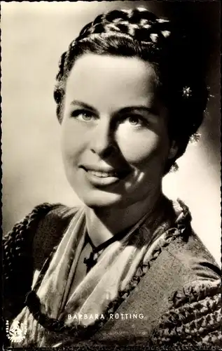 Ak Schauspielerin Barbara Rütting, Portrait, Geierwally