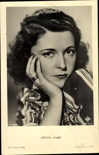 Ak Schauspielerin Jenny Jugo, Portrait, UFA Film A 3646/2