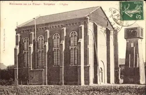 Ak Tergnier Aisne, l'Eglise
