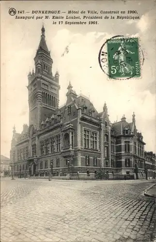 Ak Dunkerque Dünkirchen Nord, Hotel de Ville