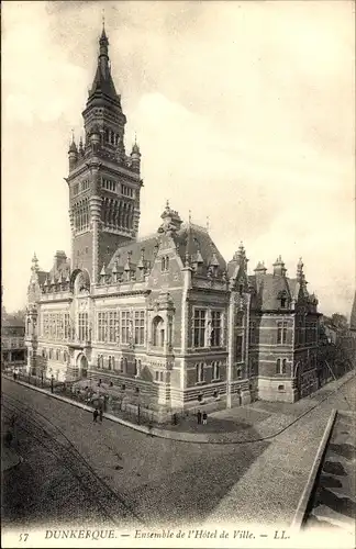 Ak Dunkerque Nord, Ensemble de l'Hotel de Ville