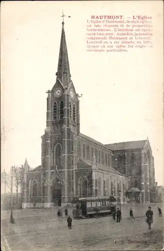 Ak Hautmont Nord, l'Eglise