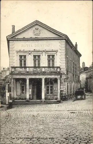 Ak Parthenay Deux Sèvres, Rathaus