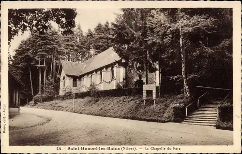 Ak Saint Honoré les Bains Nièvre, Chapelle du Parc