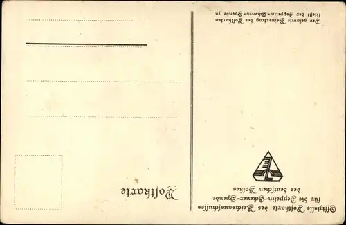 Künstler Ak Amtsberg, Otto, Allen Gewalten trotzend das Werk erhalten, Zeppelin Eckener Spende