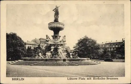 Ak Berlin Mitte, Lützow-Platz, Herkules-Brunnen