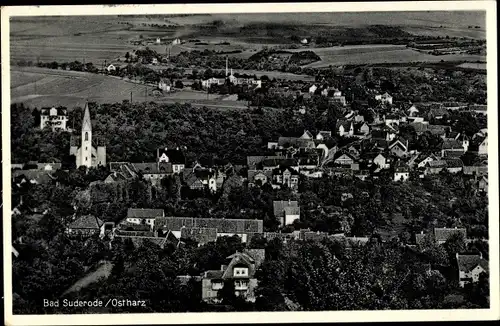 Ak Bad Suderode Quedlinburg im Harz, Fliegeraufnahme