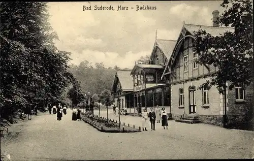 Ak Bad Suderode Quedlinburg im Harz, Badehaus