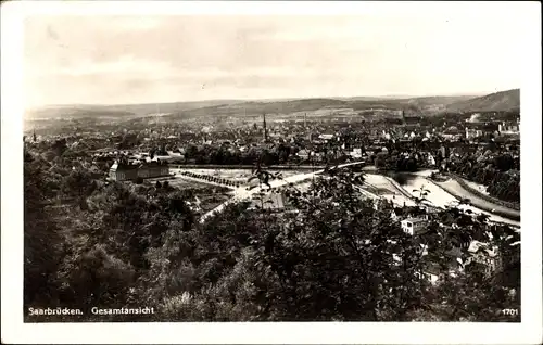 Ak Saarbrücken, Gesamtansicht