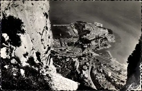 Ak Monaco, Fels von Tete de Chien aus gesehen