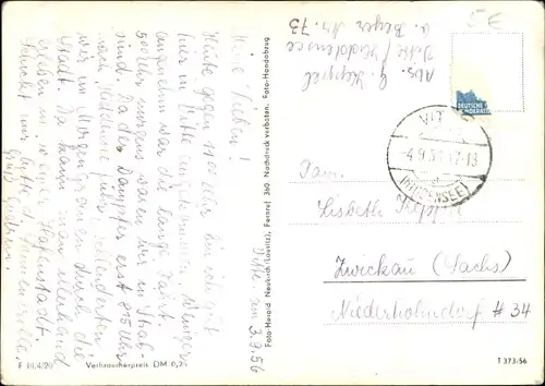 Ak Insel Hiddensee in der Ostsee, Panorama