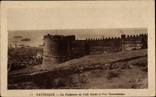 Ak Saloniki Thessaloniki Griechenland, Die Festung von Yedi Koule