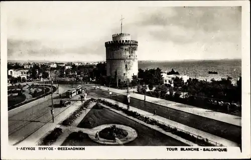 Ak Saloniki Thessaloniki Griechenland, Weißer Turm