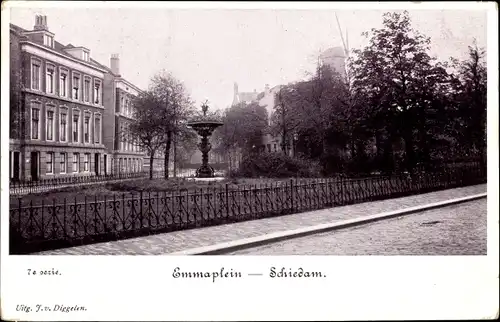 Ak Schiedam Südholland Niederlande, Emmaplein