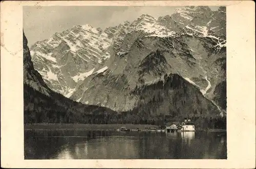 Ak Sankt Bartholomä Schönau am Königssee, Berge, Panorama