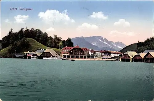 Ak Königsee Königssee Oberbayern, Dorf