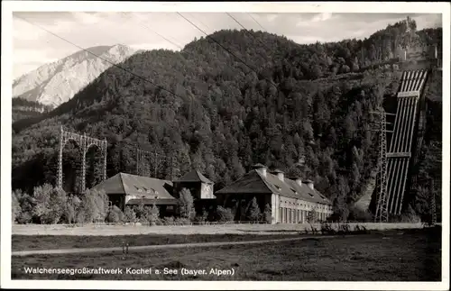 Ak Kochel am See in Oberbayern, Walchenseegroßkraftwerk