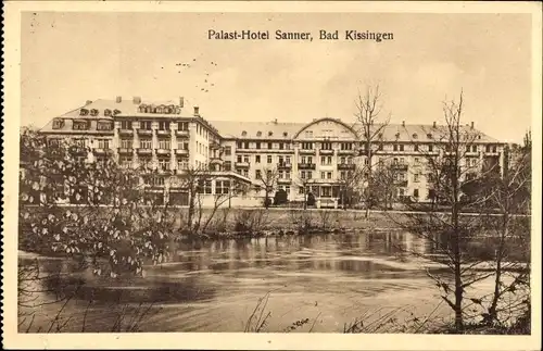 Ak Bad Kissingen Unterfranken Bayern, Palast-Hotel Sanner