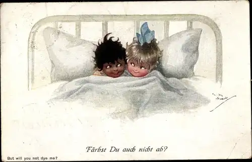 Künstler Ak Spark, Chicky, Färbst Du auch nicht ab, Kinder, Humor