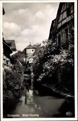 Ak Möckmühl in Württemberg, Flusspartie