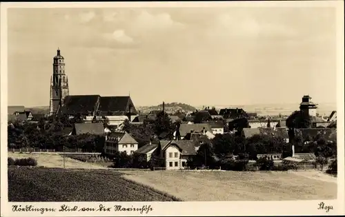 Ak Nördlingen in Schwaben, Totalansicht, Marienhöhe