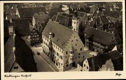 Ak Nördlingen in Schwaben, Rathaus