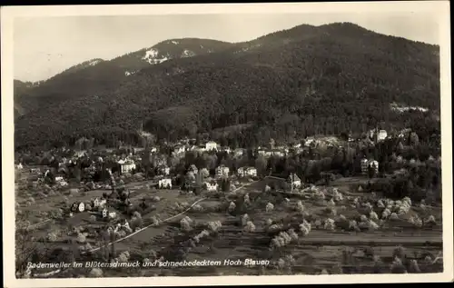 Ak Badenweiler im Schwarzwald, Gesamtansicht, Berg Hoch Blauen