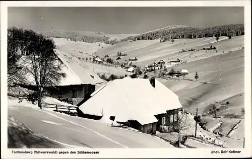 Ak Todtnauberg Todtnau im Schwarzwald, Stübenwasen, Gesamtansicht, Winterlandschaft