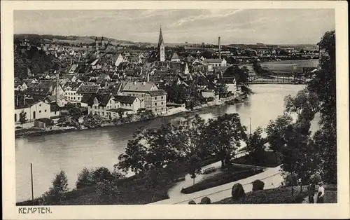 Ak Kempten im Allgäu, Gesamtansicht