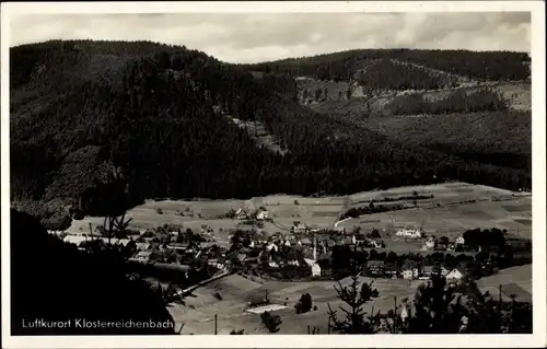 Ak Klosterreichenbach Baiersbronn im Schwarzwald, Panorama, Berge