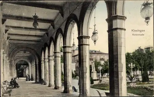 Ak Bad Kissingen Unterfranken Bayern, Kolonnade