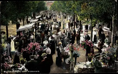 Ak Bad Kissingen Unterfranken Bayern, Frühkonzert
