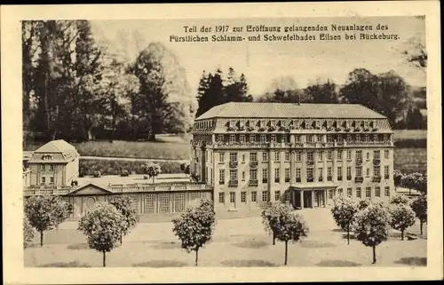 Ak Bad Eilsen Niedersachsen, Fürstliches Schlammbad, Schwefelbad, Neuanlagen