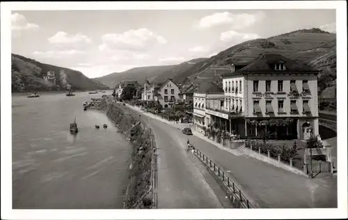 Ak Assmannshausen Rüdesheim am Rhein, Rheinpromenade